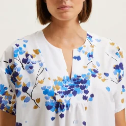 Yves Delorme Chemise de nuit courte Canopée- Robes|Homewear & Loungewear