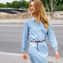 Yves Delorme Chemise de nuit Essentiel rayé- Chemises De Nuit, Nuisettes & Liquettes|Vêtements De Nuit