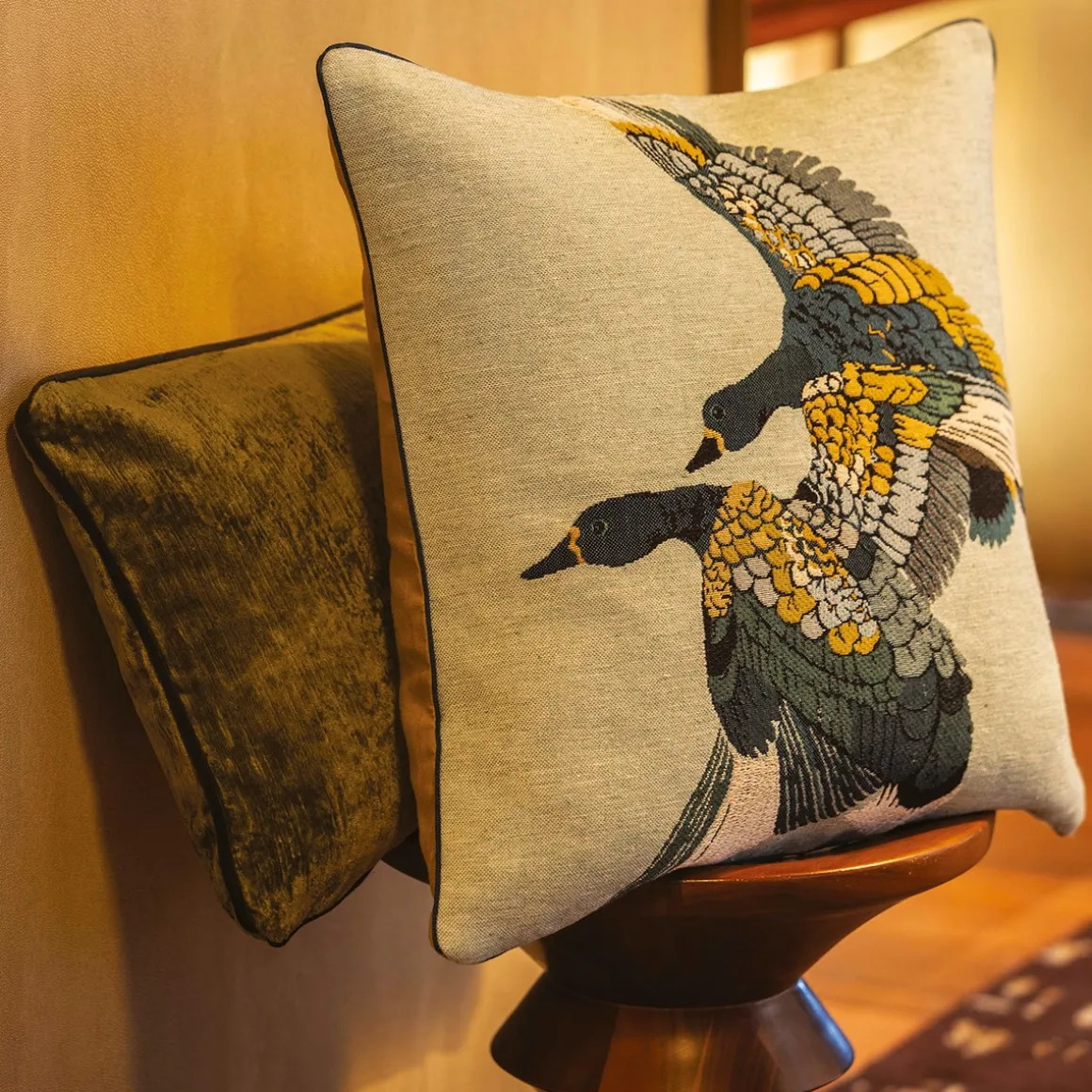Yves Delorme Coussin Col Vert- Coussins