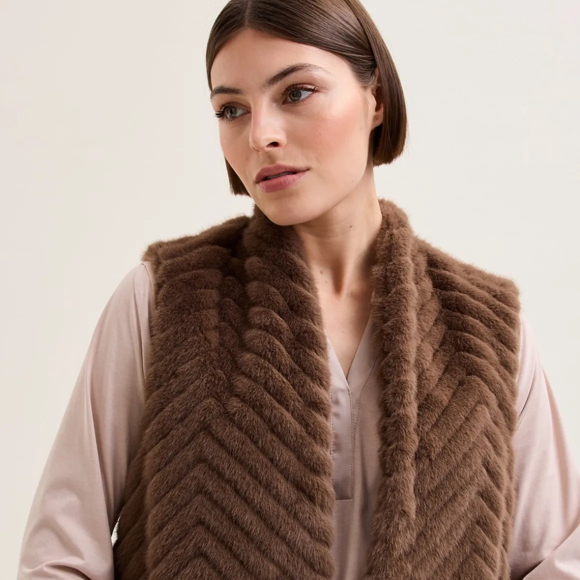 Yves Delorme Gilet court Joséphine- Hauts, Sweats, Vestes & Kimonos|Homewear & Loungewear