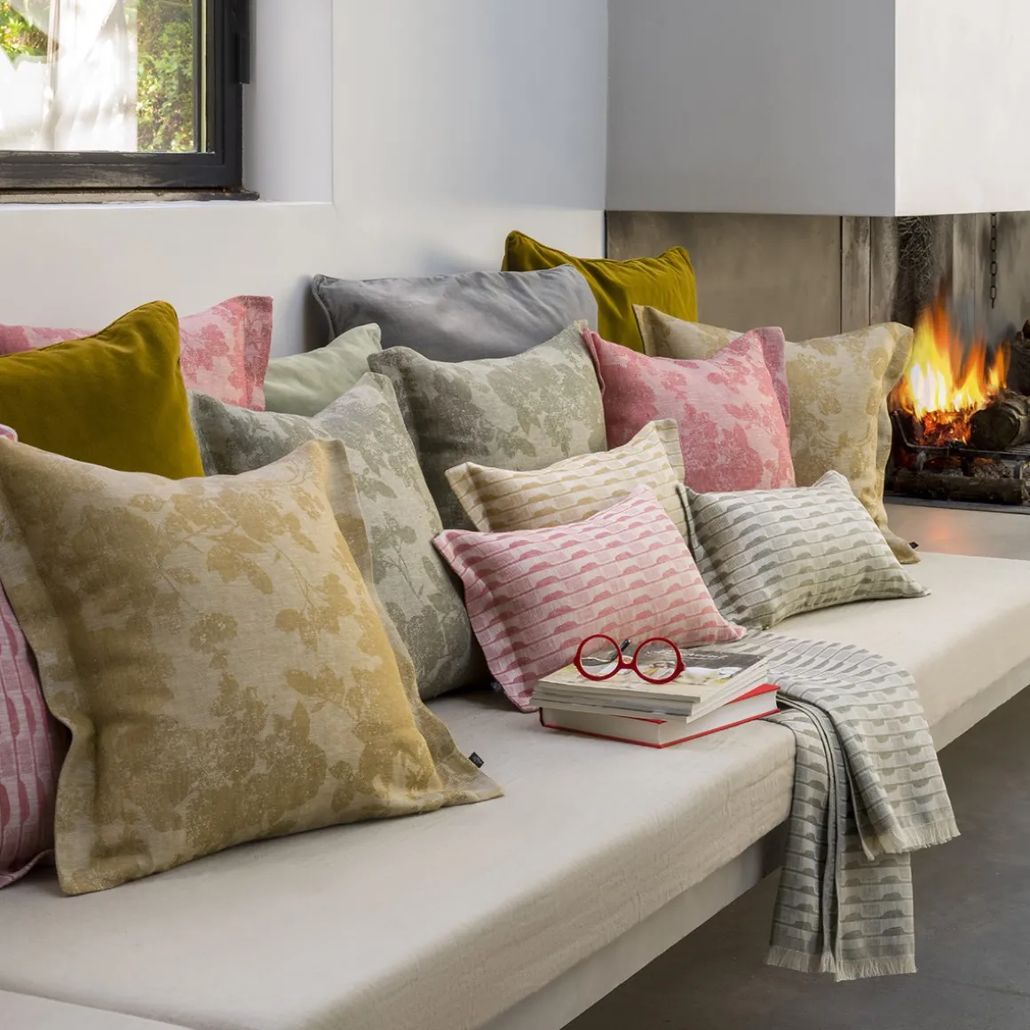 Yves Delorme Housse de coussin Casual- Coussins
