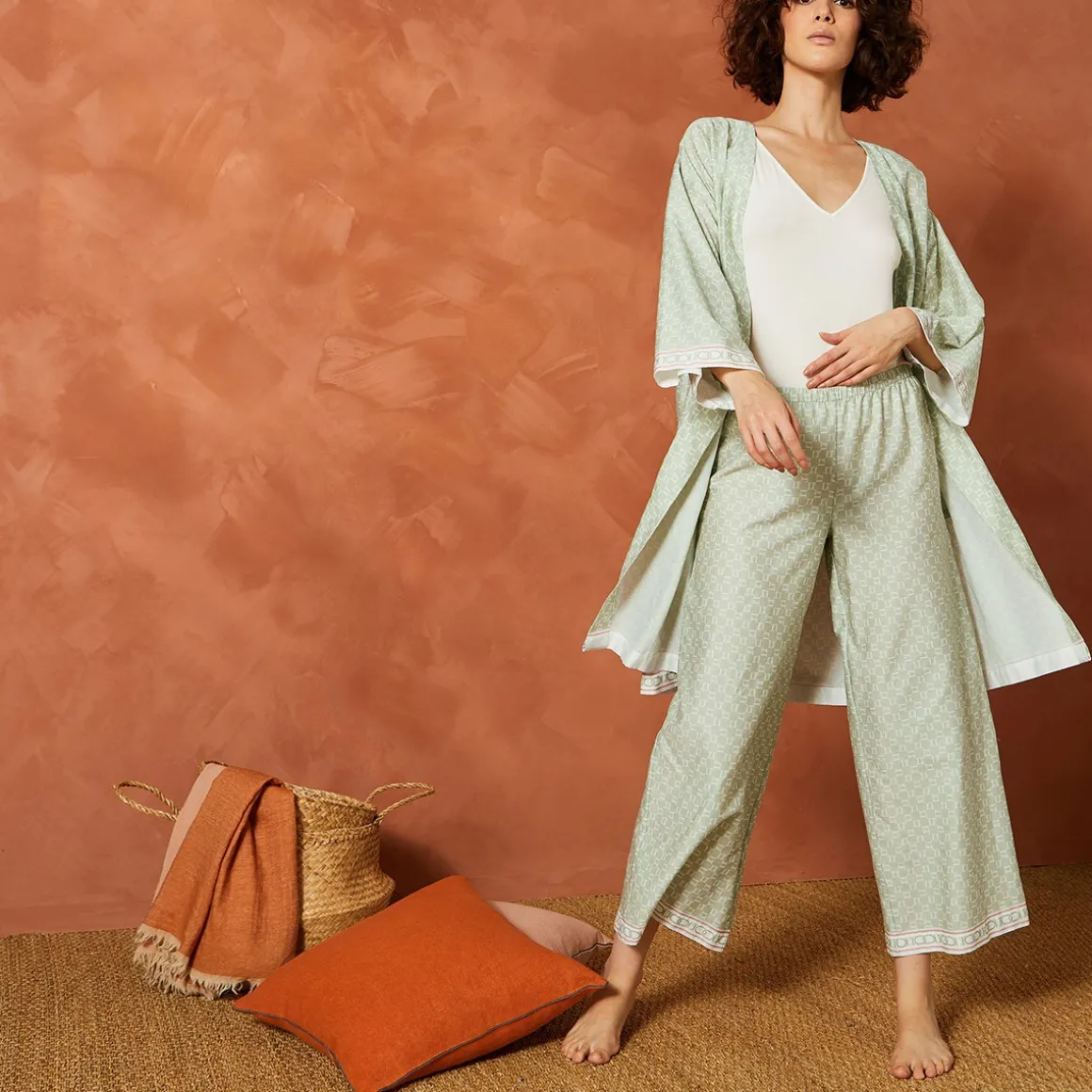 Yves Delorme Kimono court Icône- Robes De Chambre & Kimonos|Vêtements De Nuit