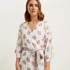 Yves Delorme Kimono court Tabarca- Robes De Chambre & Kimonos|Vêtements De Nuit