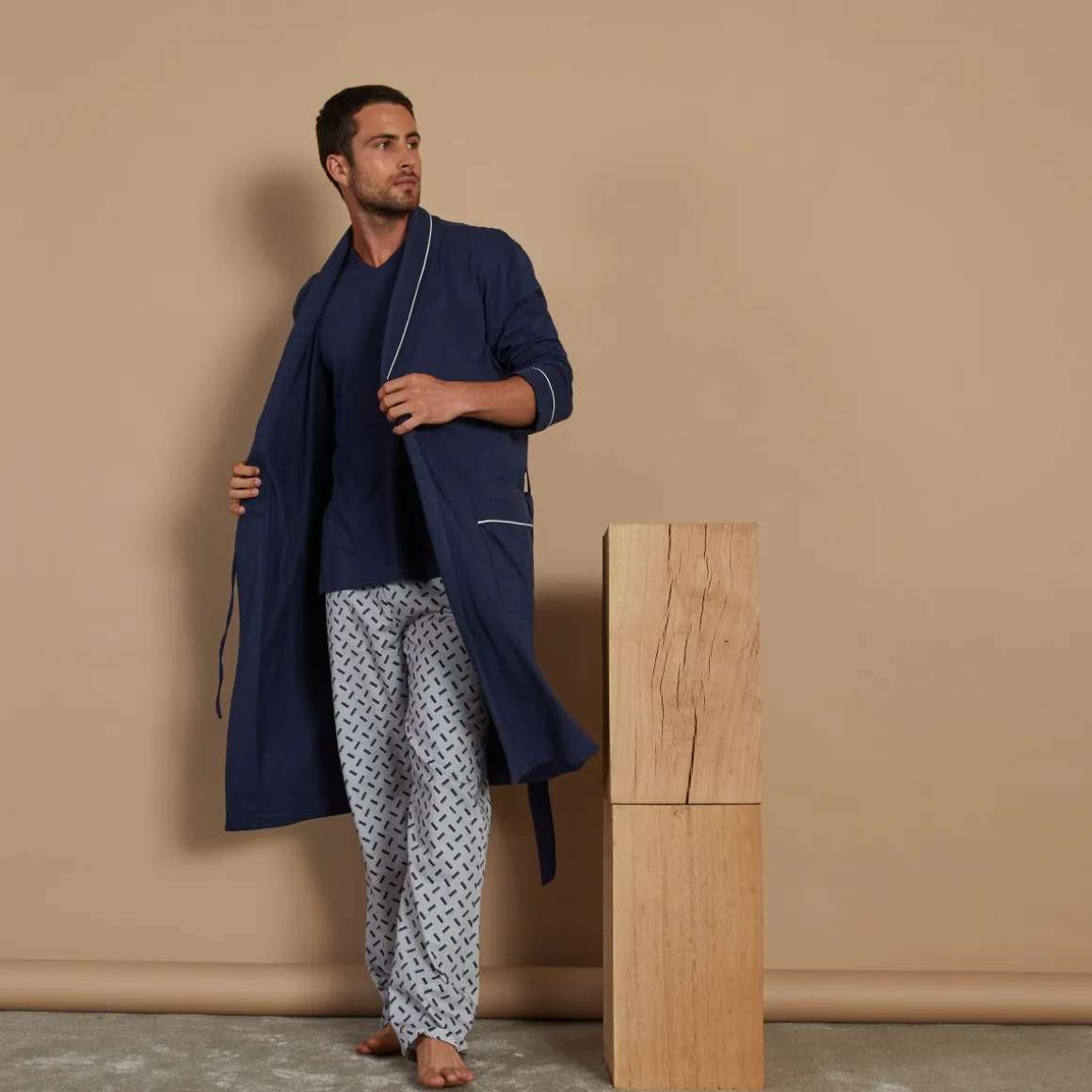 Yves Delorme Peignoir court Nohan-Homme Collection Homme|Voir Tous Les Produits