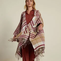 Yves Delorme Poncho Carreaux- Ponchos|Homewear & Loungewear