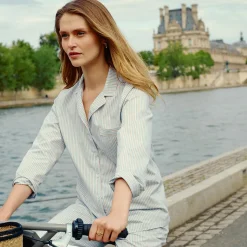 Yves Delorme Pyjama Essentiel rayé- Pyjamas|Vêtements De Nuit