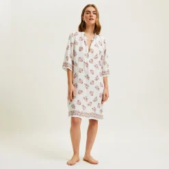 Yves Delorme Robe courte Tabarca- Robes|Homewear & Loungewear