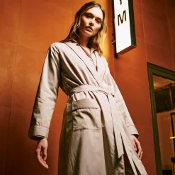 Yves Delorme Robe de chambre Essentiel rayé- Robes De Chambre & Kimonos|Vêtements De Nuit
