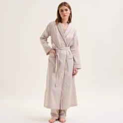 Yves Delorme Robe de chambre Essentiel rayé- Robes De Chambre & Kimonos|Vêtements De Nuit