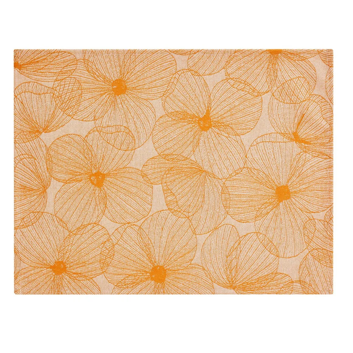 Yves Delorme Set de table A la Carte Fleurs Papillons enduit- Sets De Table